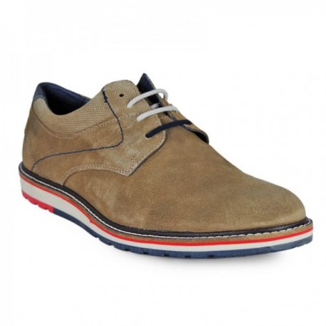 BLUCHER SERRAJE PICADOS TAUPE